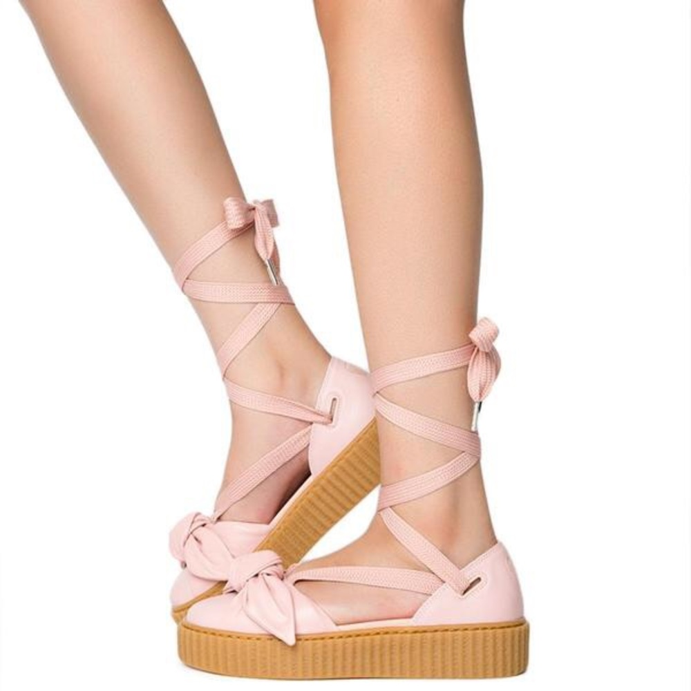 Puma x Fenty by Rihanna Bow Leather Creeper Sandal